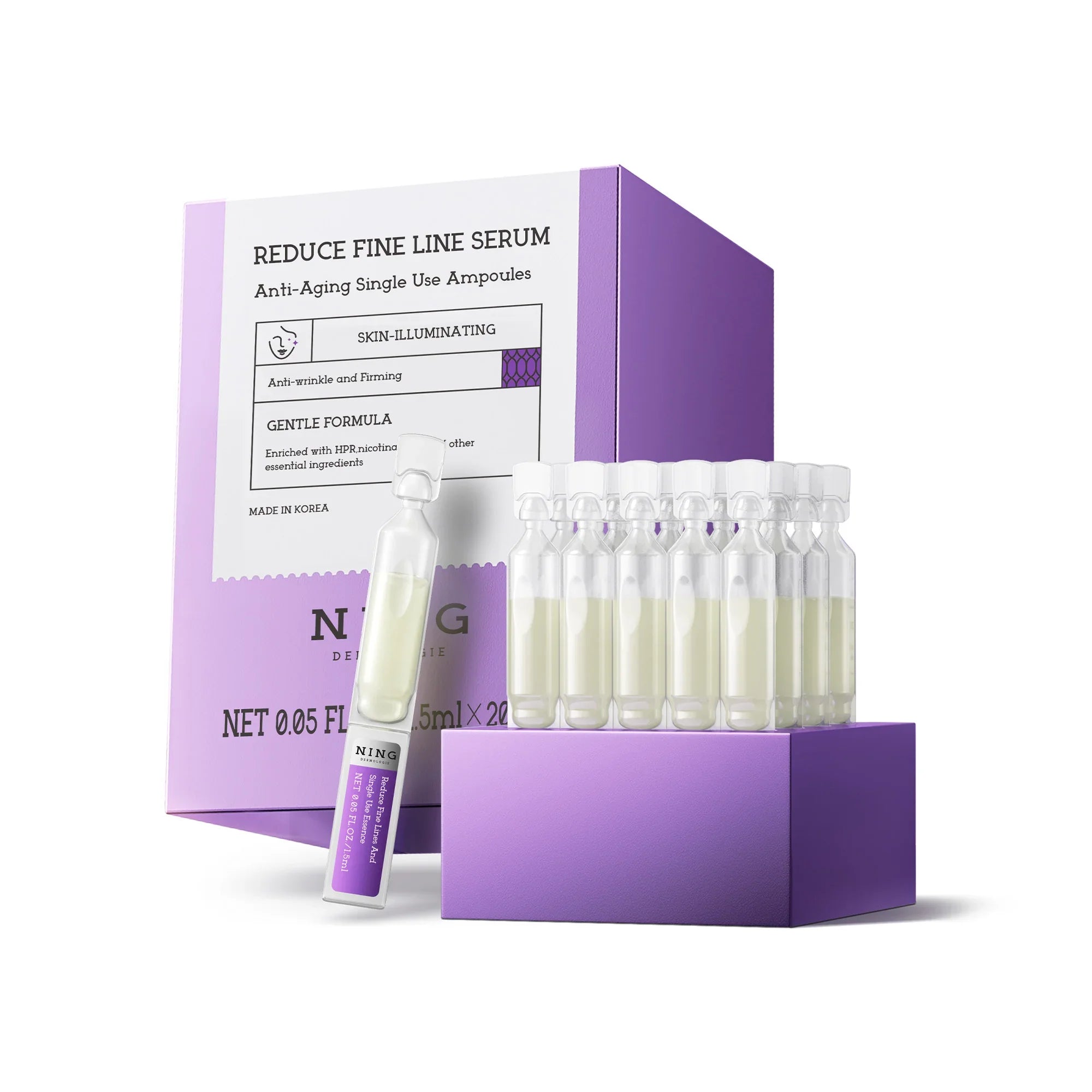 Peptides Serum for Face with Retinol, Niacinamide, Panthenol, VC-IP