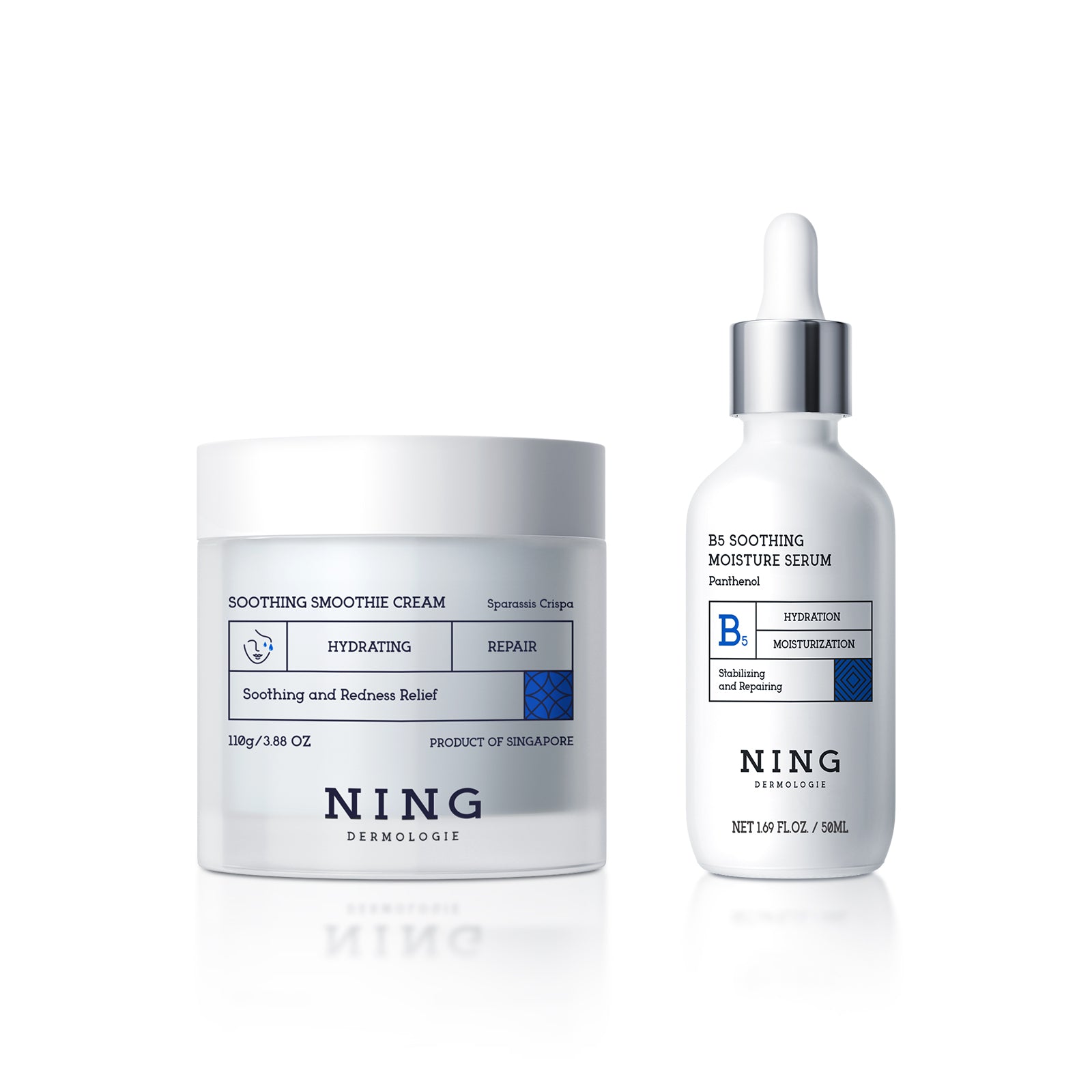 NING DERMOLOGIE Soothe & Repair Duo-Cream, Serum