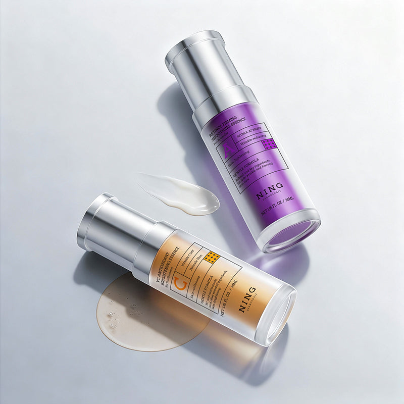 Vitamin C + Retinol Serum Set with Niacinamide, Ethyl Ascorbic Acid & Peptides