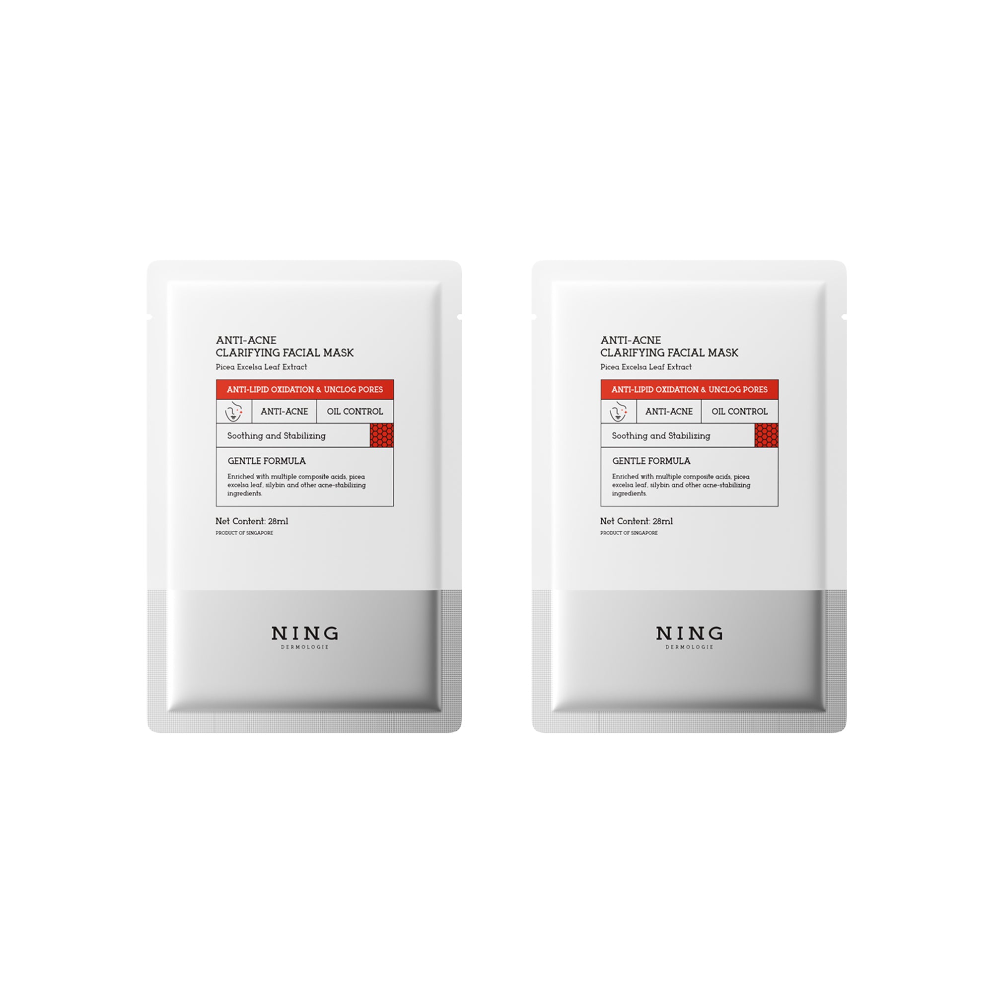 Anti-Acne Clarifying Facial Mask 10 pieces