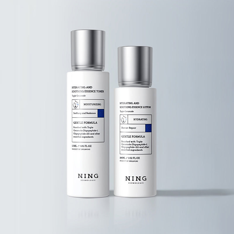 NING DERMOLOGIE Hydrating & Soothing System - Toner, Lotion, Cream