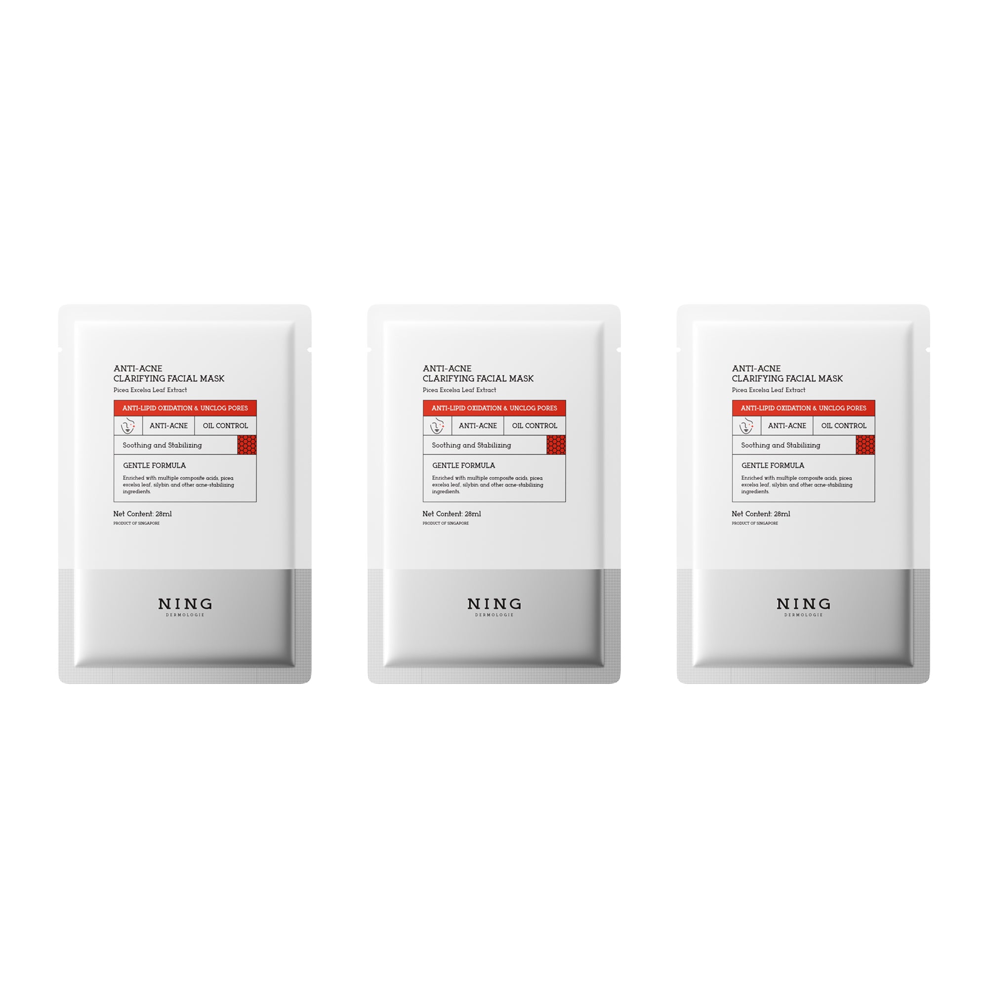 Anti-Acne Clarifying Facial Mask 10 pieces