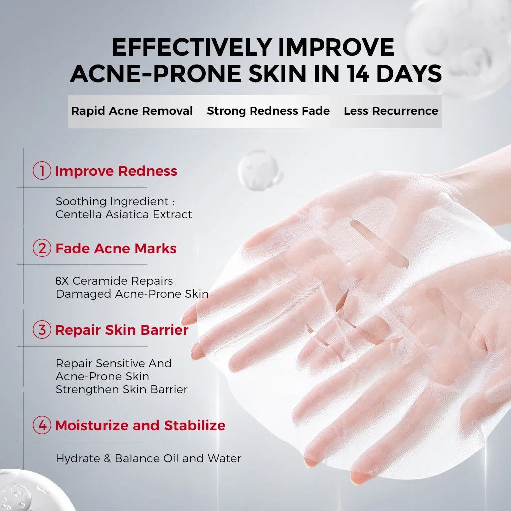 Hyaluronic Acid 4D Hydration Brightening Moisturizing Facial Mask - 10 Piece