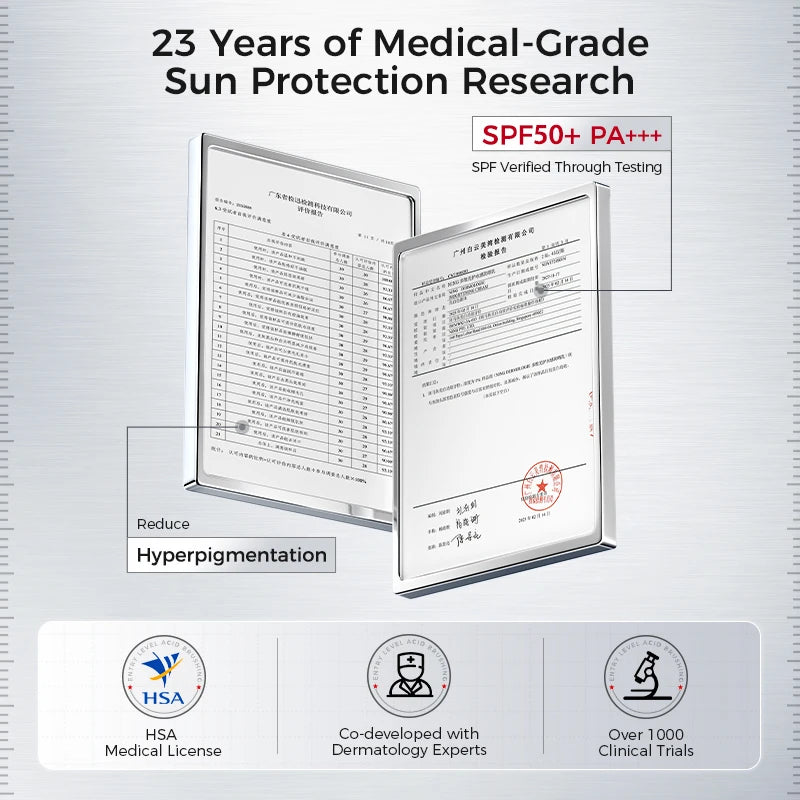 SPF50+ Facial Sunscreen | Broad Spectrum UV Protection, Lightweight, Non-Greasy, Hydrating & Brightening