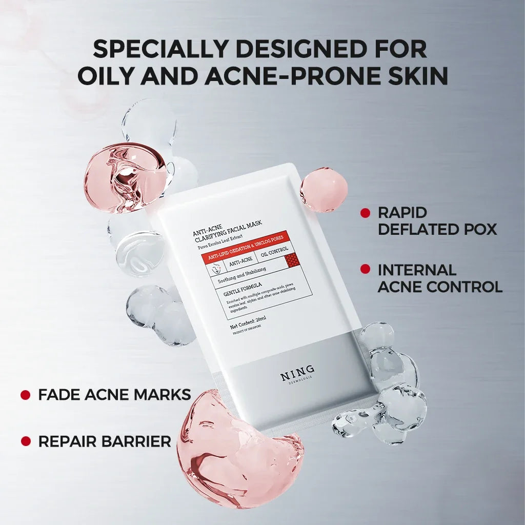 Anti-Acne Clarifying Facial Mask 10 pieces