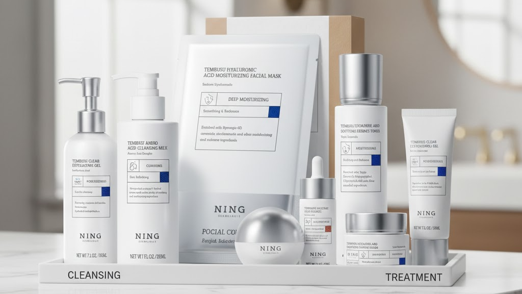 What is the correct order to apply a skincare set