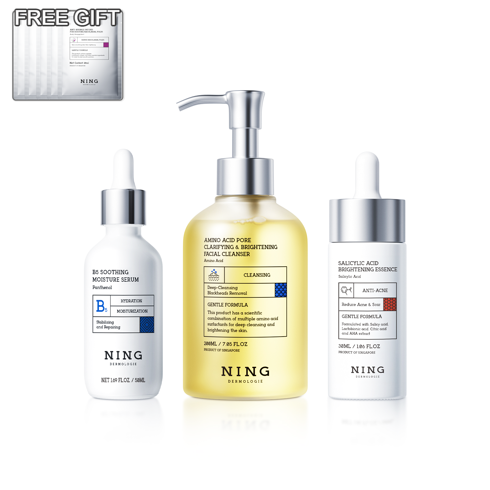 Acne-Clarifying & Barrier Recovery System - Cleanser, Serum