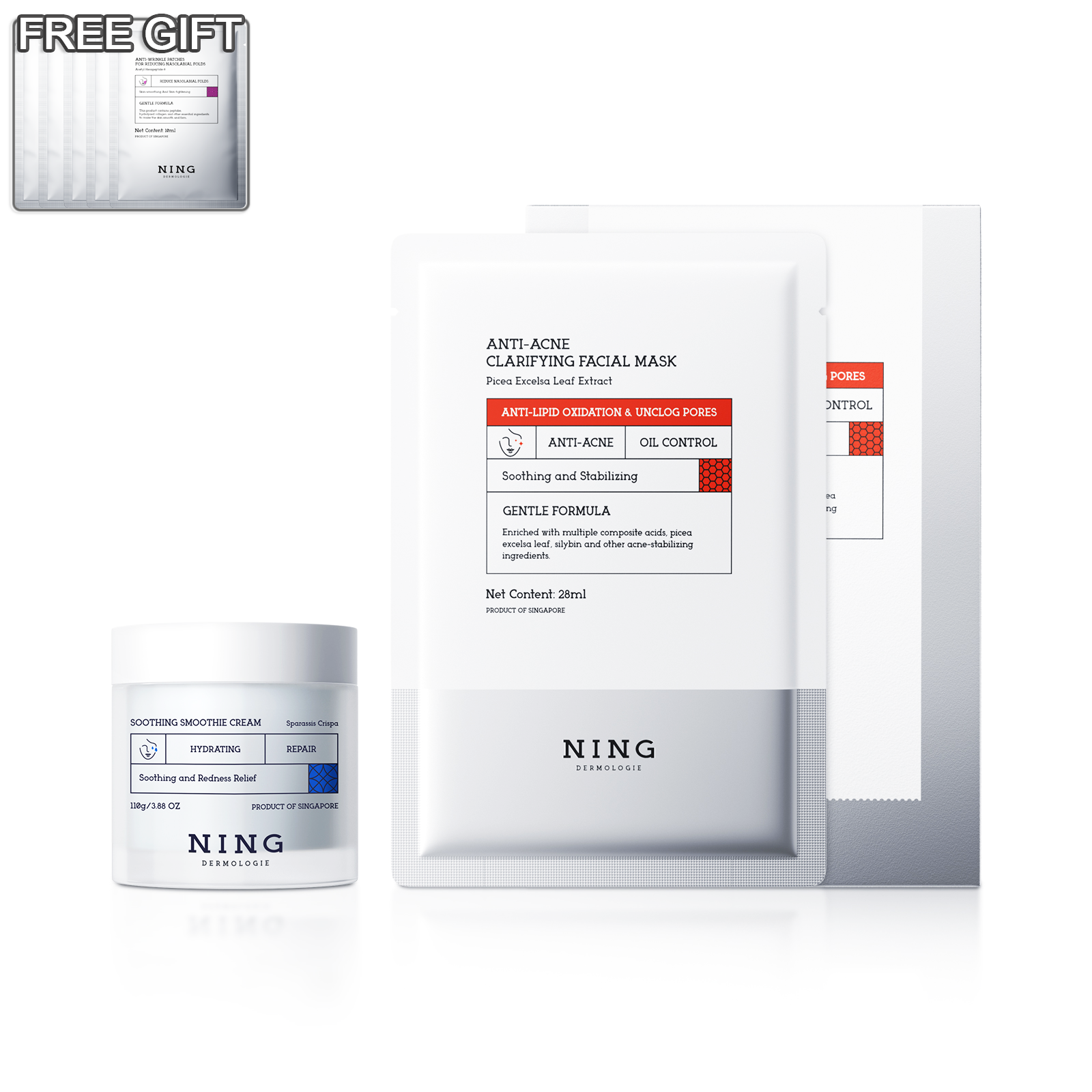 Acne Control & Soothing Duo-Mask, Cream