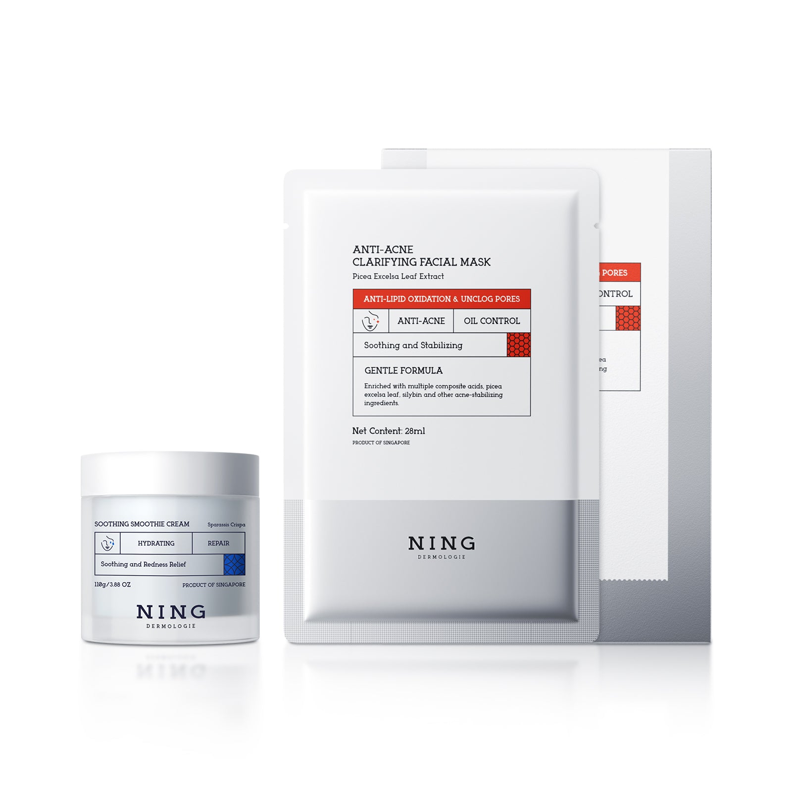 Acne Control & Soothing Duo-Mask, Cream