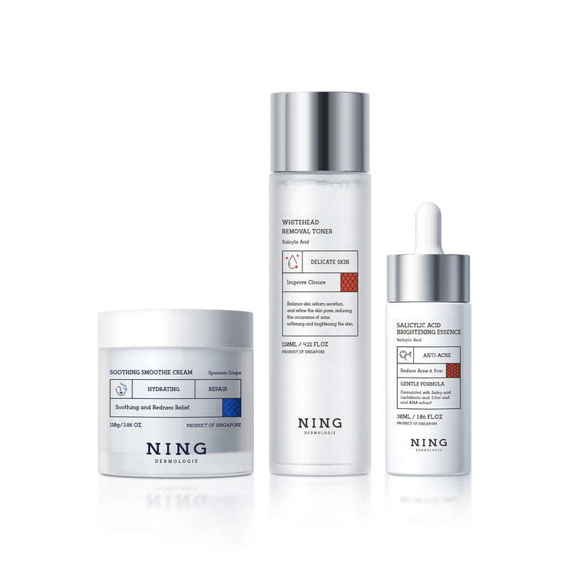 Clear Melt Cool Trio-Toner, Serum, Cream