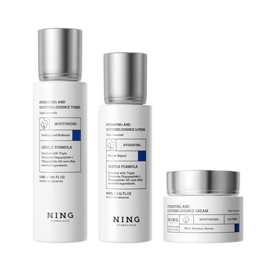 Hydrating & Soothing System - Toner, Lotion, Cream