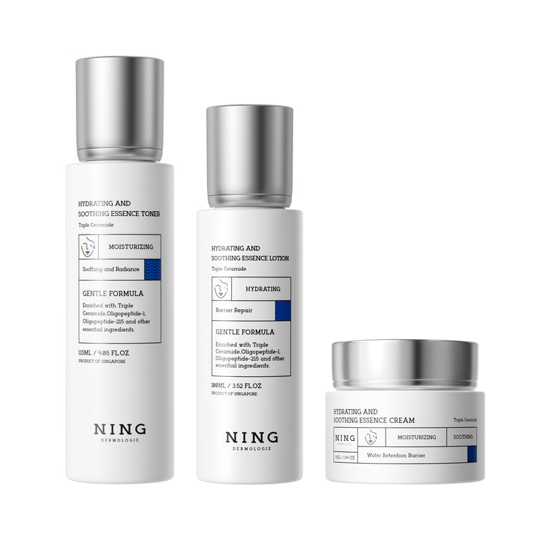 Hydrating & Soothing System - Toner, Lotion, Cream