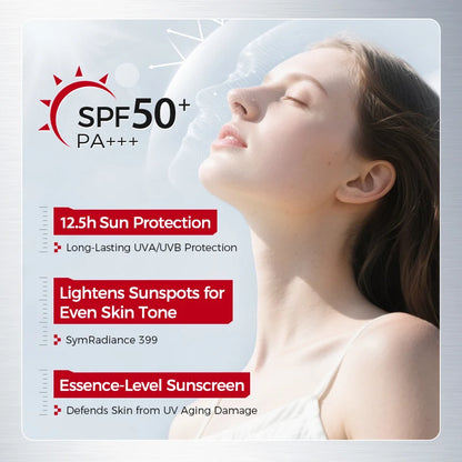 SPF50+ Facial Sunscreen | Broad Spectrum UV Protection, Lightweight, Non-Greasy, Hydrating & Brightening