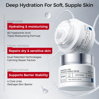 Hydrating & Soothing System - Toner, Lotion, Cream