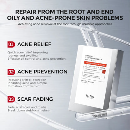 Anti-Acne Clarifying Facial Mask 10 pieces