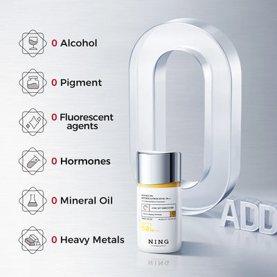 SPF50+ Facial Sunscreen | Broad Spectrum UV Protection, Lightweight, Non-Greasy, Hydrating & Brightening