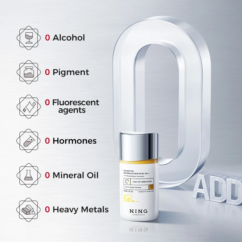 SPF50+ Facial Sunscreen | Broad Spectrum UV Protection, Lightweight, Non-Greasy, Hydrating & Brightening