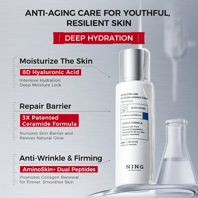 Hydrating & Soothing System - Toner, Lotion, Cream
