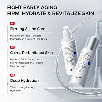 NING DERMOLOGIE Hydrating & Soothing System - Toner, Lotion, Cream