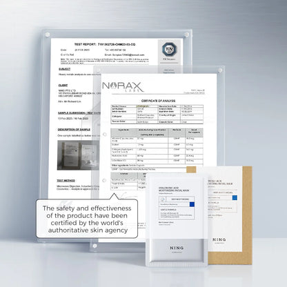 Hyaluronic Acid 4D Hydration Brightening Moisturizing Facial Mask - 10 Piece